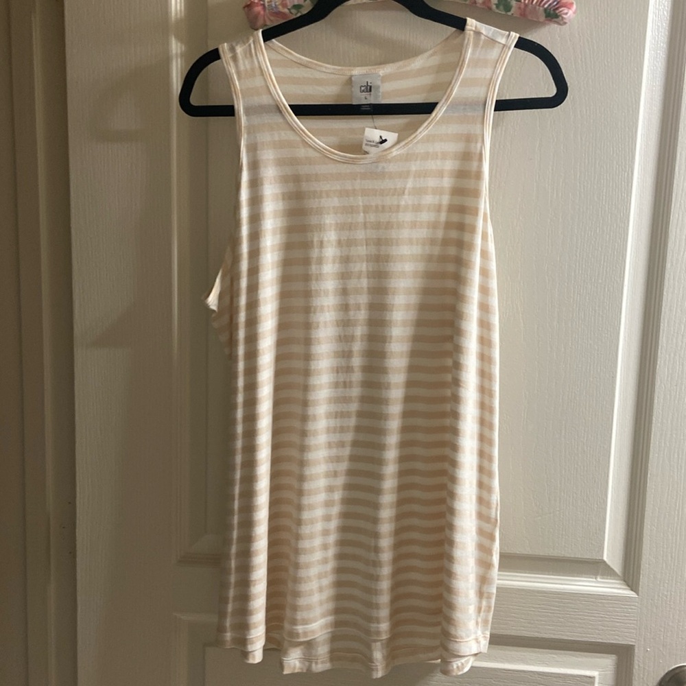 Cabi Comeback striped tank top